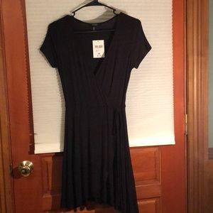 Black Forever 21 Wrap Dress
